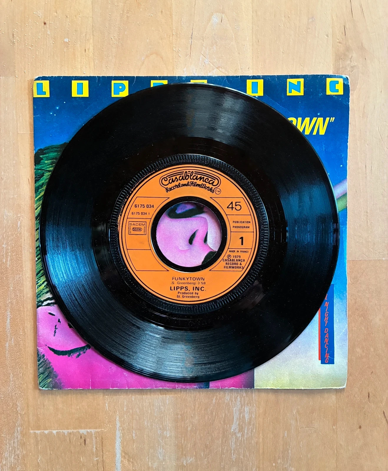 Vinylplaat 45T Lipps Inc Funky Town. – photo 2
